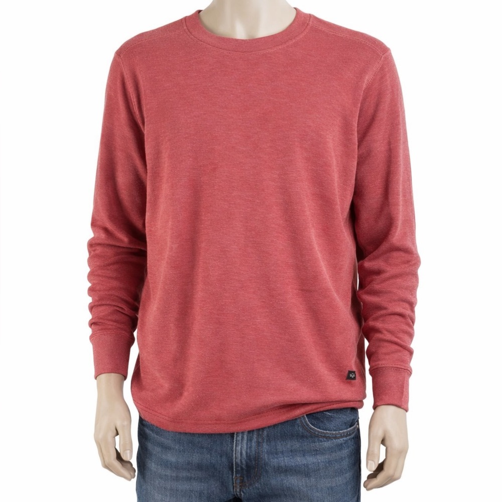 Rails Rheese Men’s Red Brick Crew Neck Long Sleeve Sweater